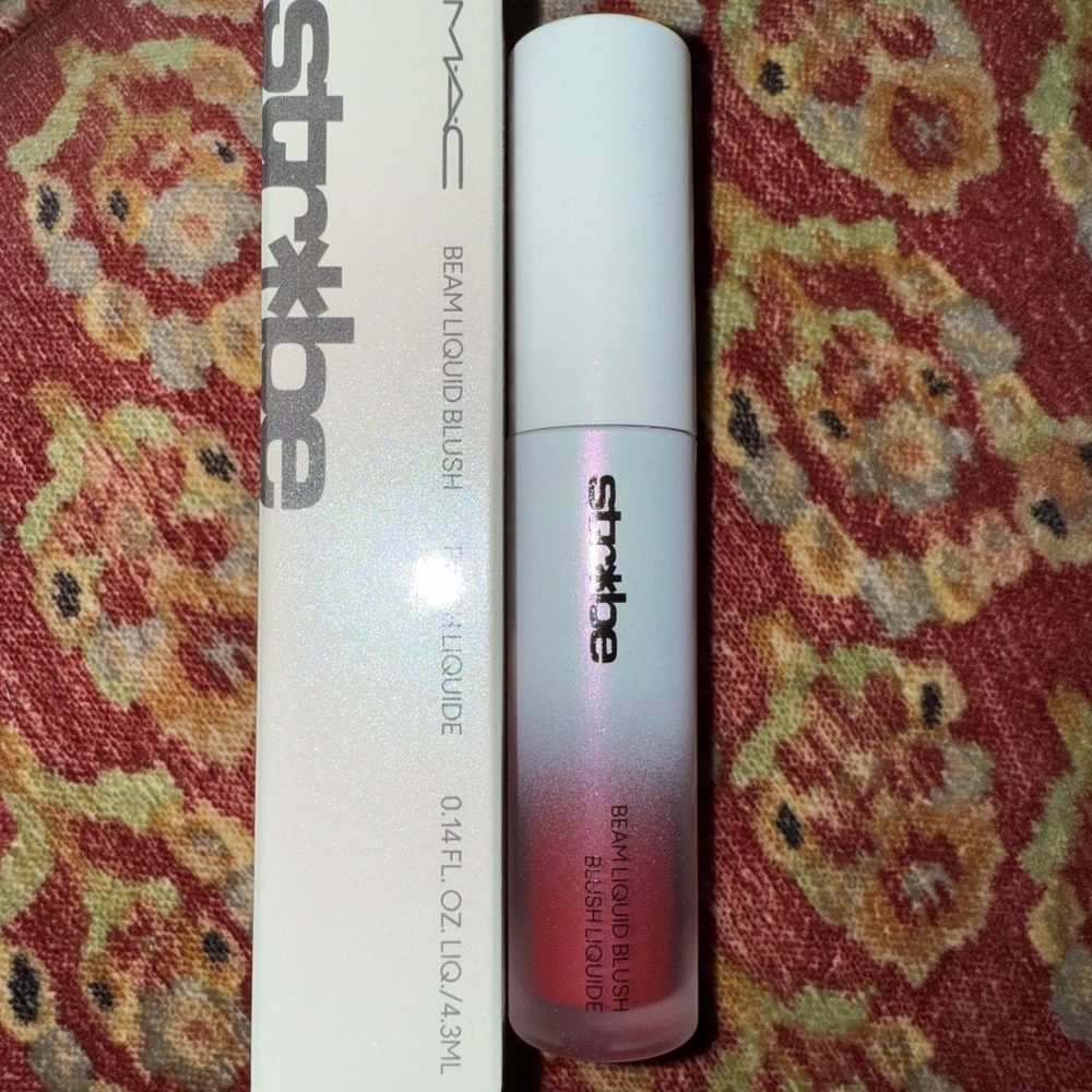 MAC Strobe Beam Liquid Blush GOOD VIBES Full Size NIB Iridescent Finish .14 oz